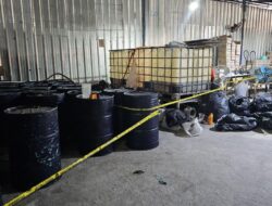 Terbongkar! Pabrik Oli Palsu di Tangerang Ternyata Produksi Ribuan Liter per Hari, Polisi Tangkap 8 Orang